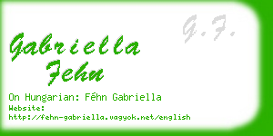 gabriella fehn business card